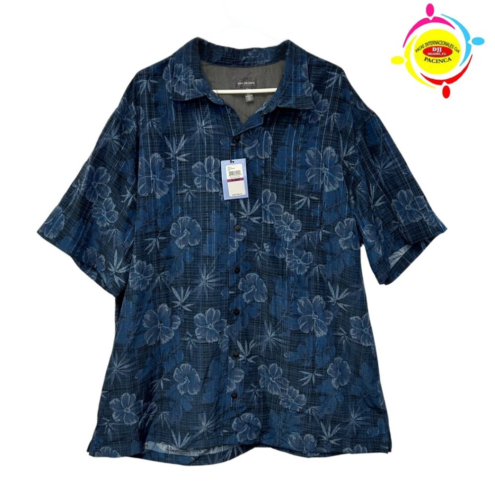 *VAN HEUSEN BLUE SHIRT